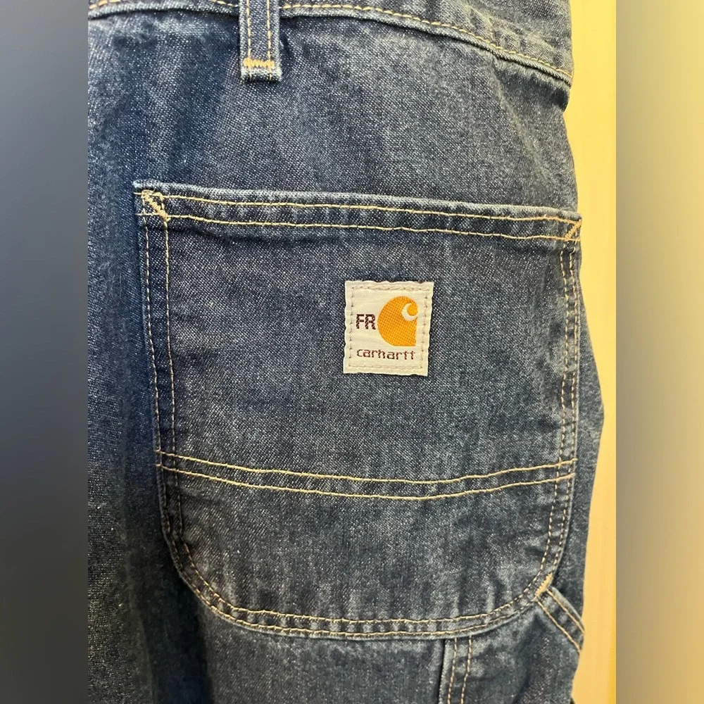 Carhartt FR Flame-Resistant Original Fit Work Jeans Size 42x32 CAT 2 ATP 16.0